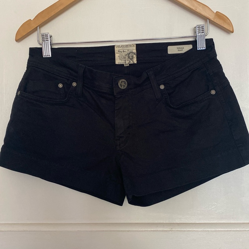 Dylan George denim micro shorts